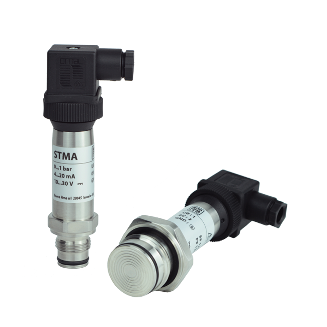 Nuova Fima Piezoresistive Pressure Transmitter Flush Diaphragm, Double Sealing, ST MA/DG